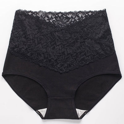 Sexy High Waist Womens Underwears Plus Size Lace Design Cotton Undies Shape-Shaping Panties